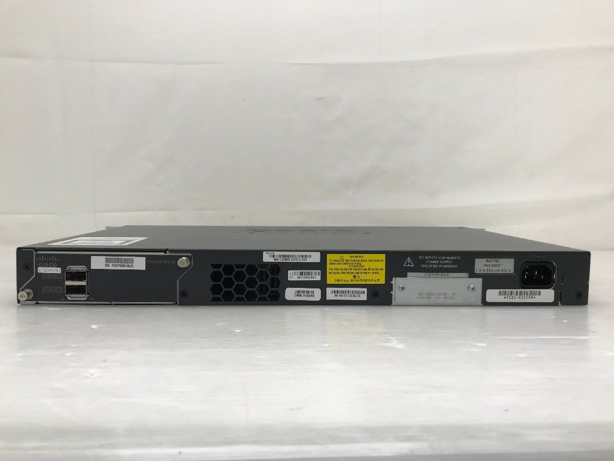 1週間保証 CISCO Catalyst 2960-X Series WS-C2960X-24TD-L T009352_画像4