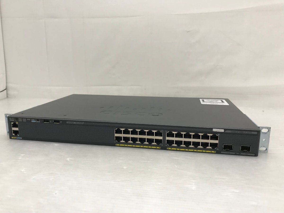 1週間保証 CISCO Catalyst 2960-X Series WS-C2960X-24TD-L T009338_画像1