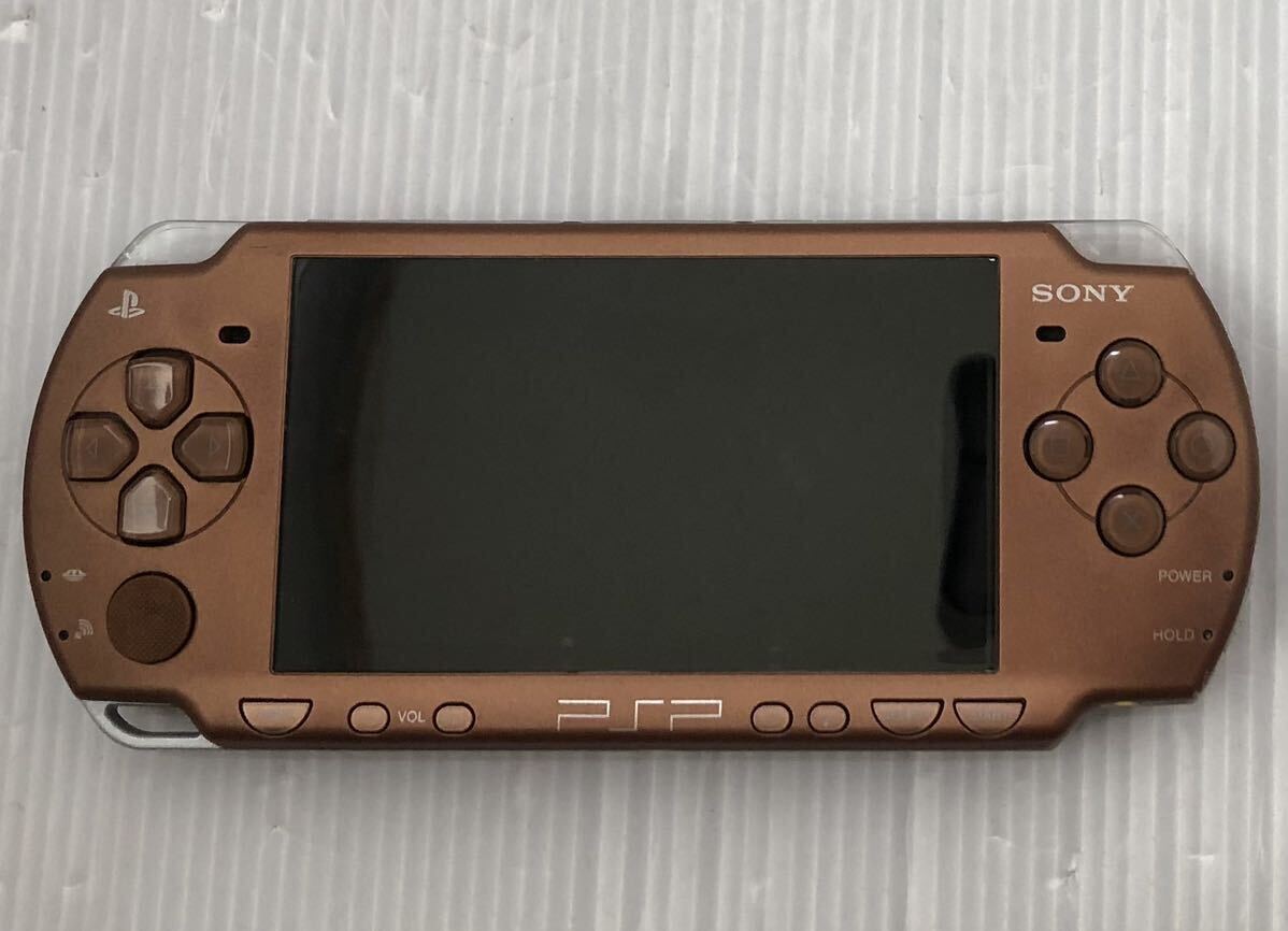 SONY PSP-2000 本体のみ マット・ブロンズ 動作良好 訳あり ver6.60 PlayStation Portable プレイステーション・ポータブル ブラウンの画像2