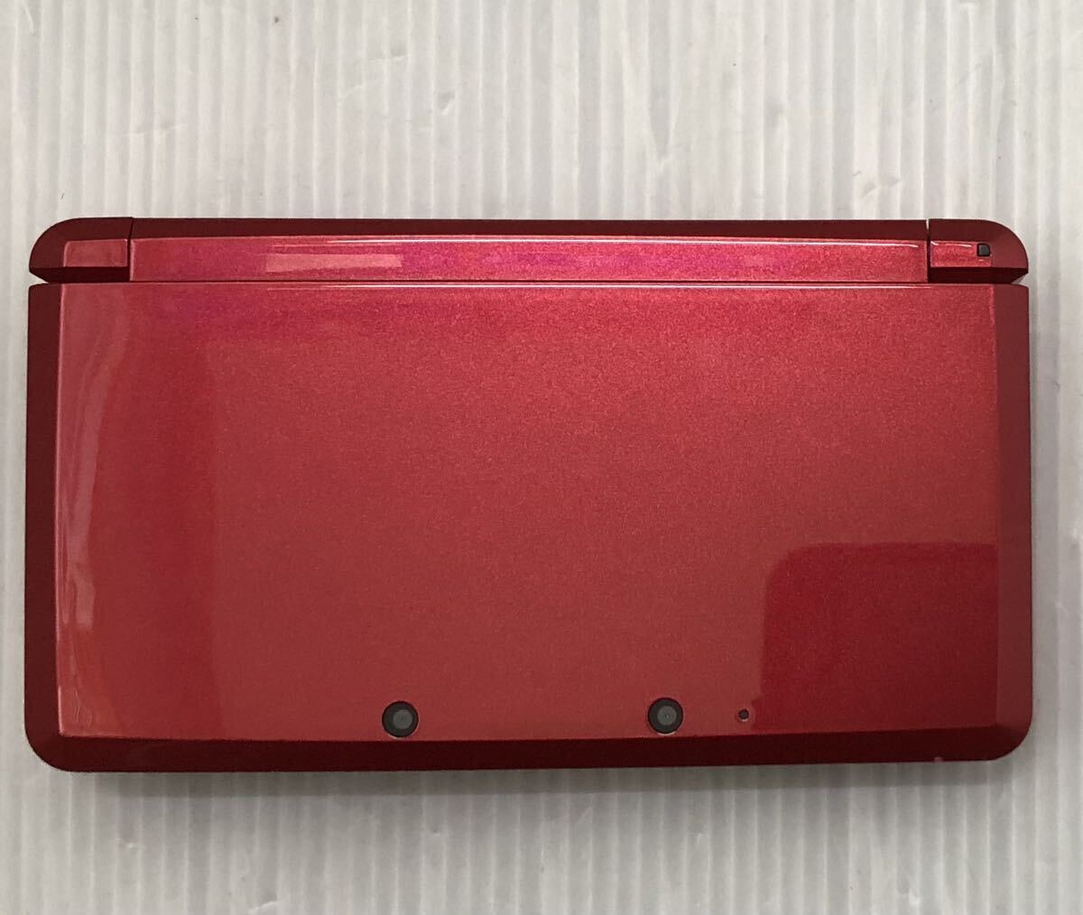 任天堂 ニンテンドー3DS 本体 CTR-001(JPN) メタリックレッド 動作良好 訳あり Nintendo スリーディーエス RED ACアダプターの画像4