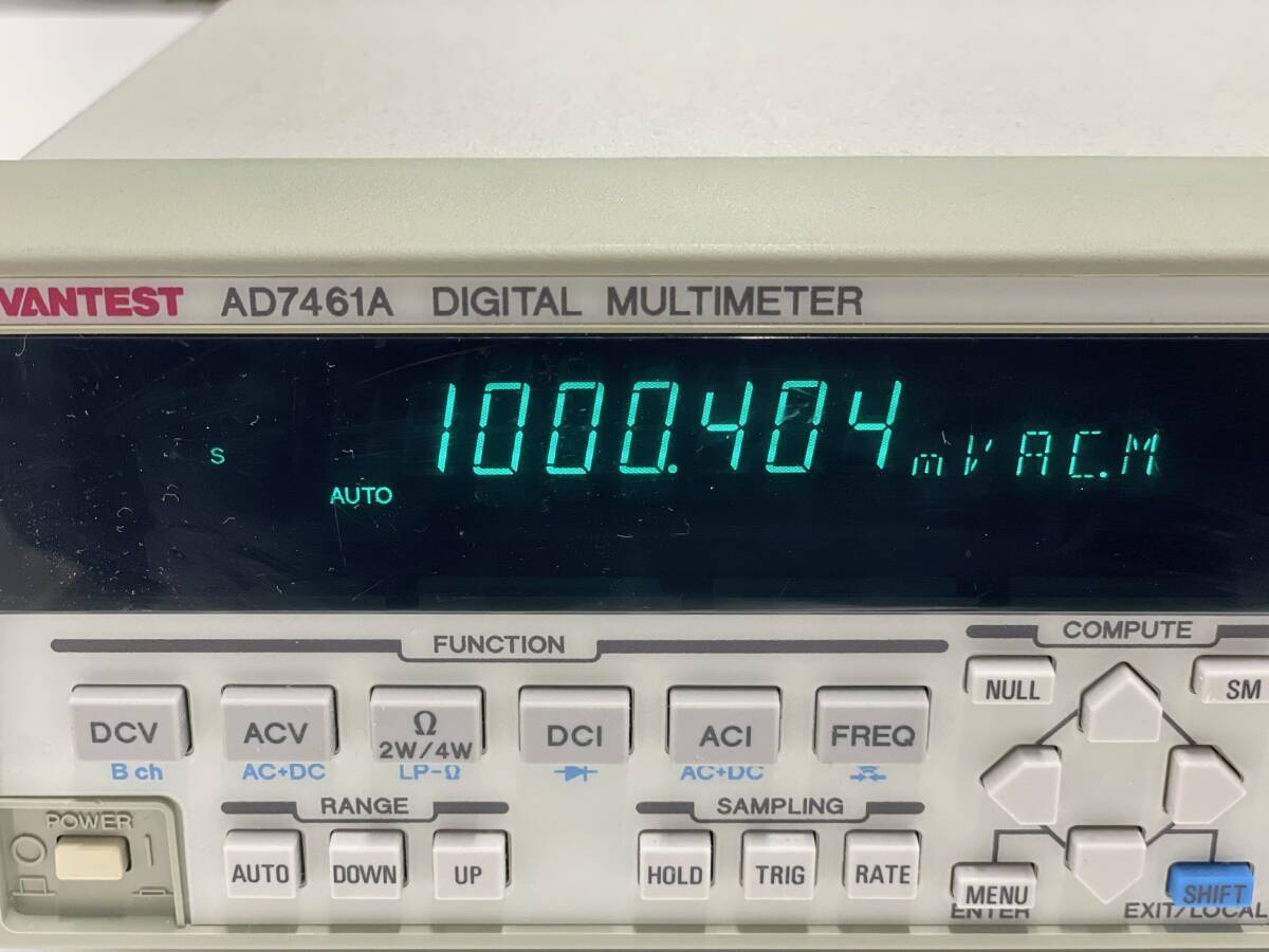 アドバンテスト/ADVANTEST AD7461A デジタルマルチメータ/Digital Multimeter_1V AC電圧