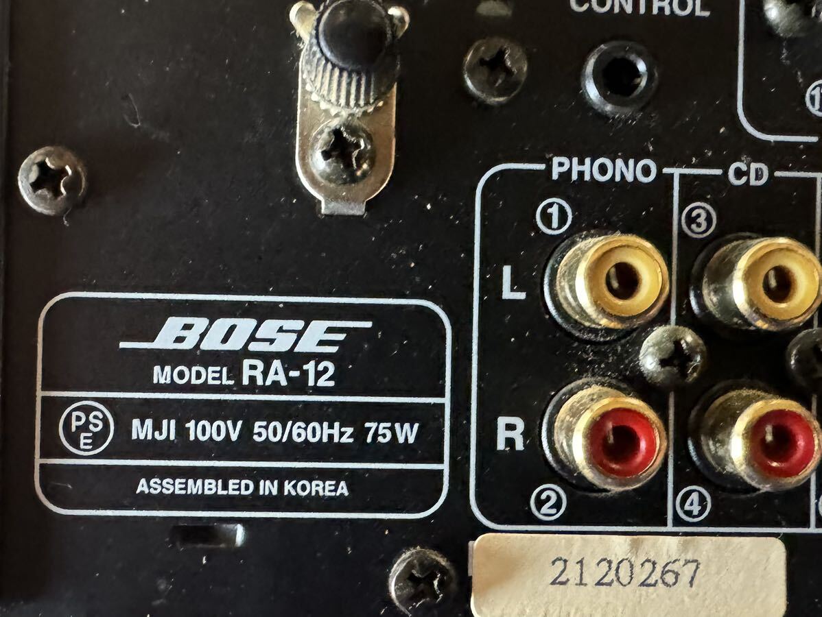 通電可故障要整備品 BOSE RA-12 本体のみ_画像4