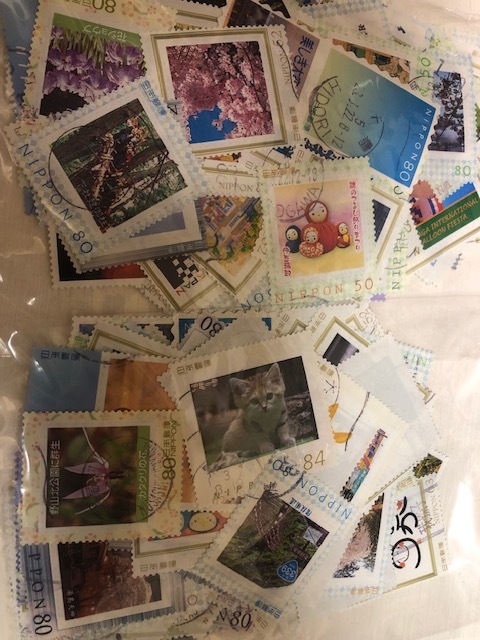 フレーム切手　写真付き切手使用済み　　200枚_画像1