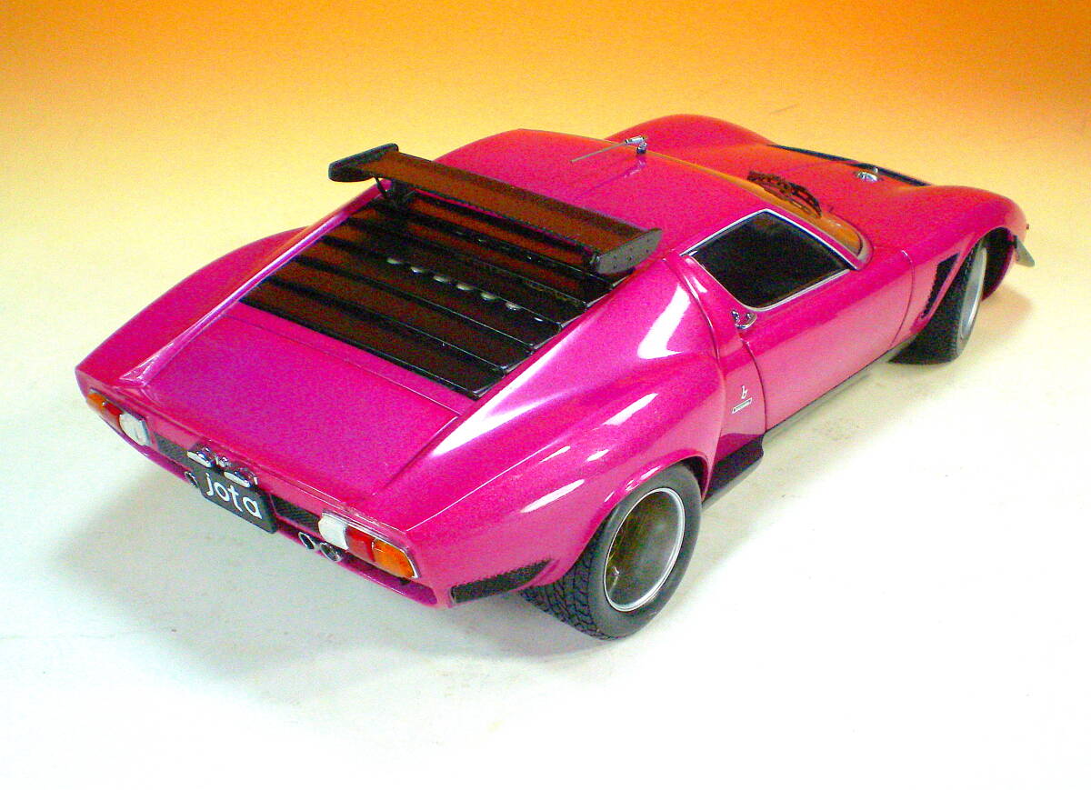 少難あり KYOSHO 1/18 LAMBORGHINI JOTA SVR パープルメタ Miura SVR ランボルギーニ イオタ 京商 ゆうパック80サイズ送料着払いの画像2