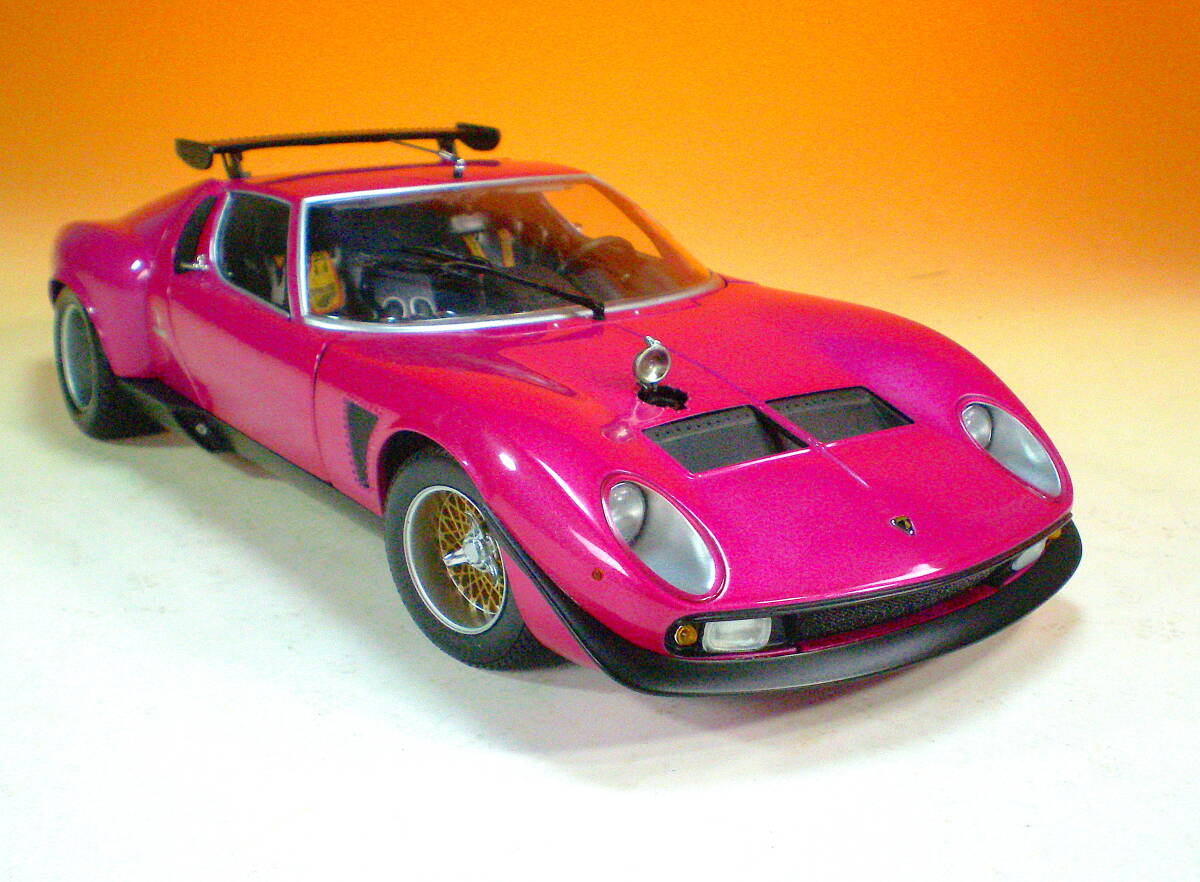 少難あり　KYOSHO 1/18　LAMBORGHINI JOTA SVR　 Miura SVR ランボルギーニ イオタ 京商　ゆうパック80サイズ送料着払い_画像5