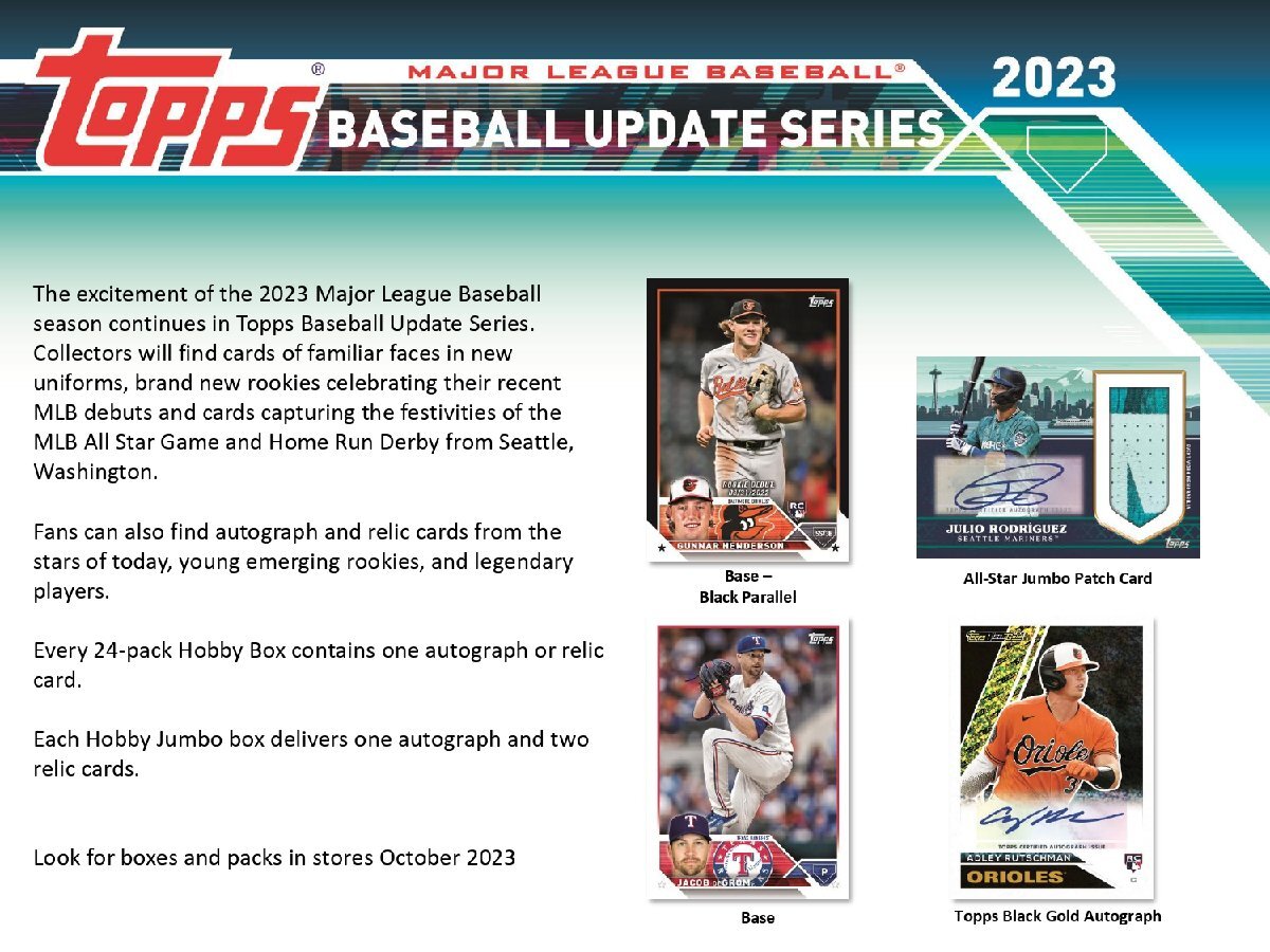 MLB 2023 TOPPS UPDATE SERIES JUMBO 1BOXの画像2
