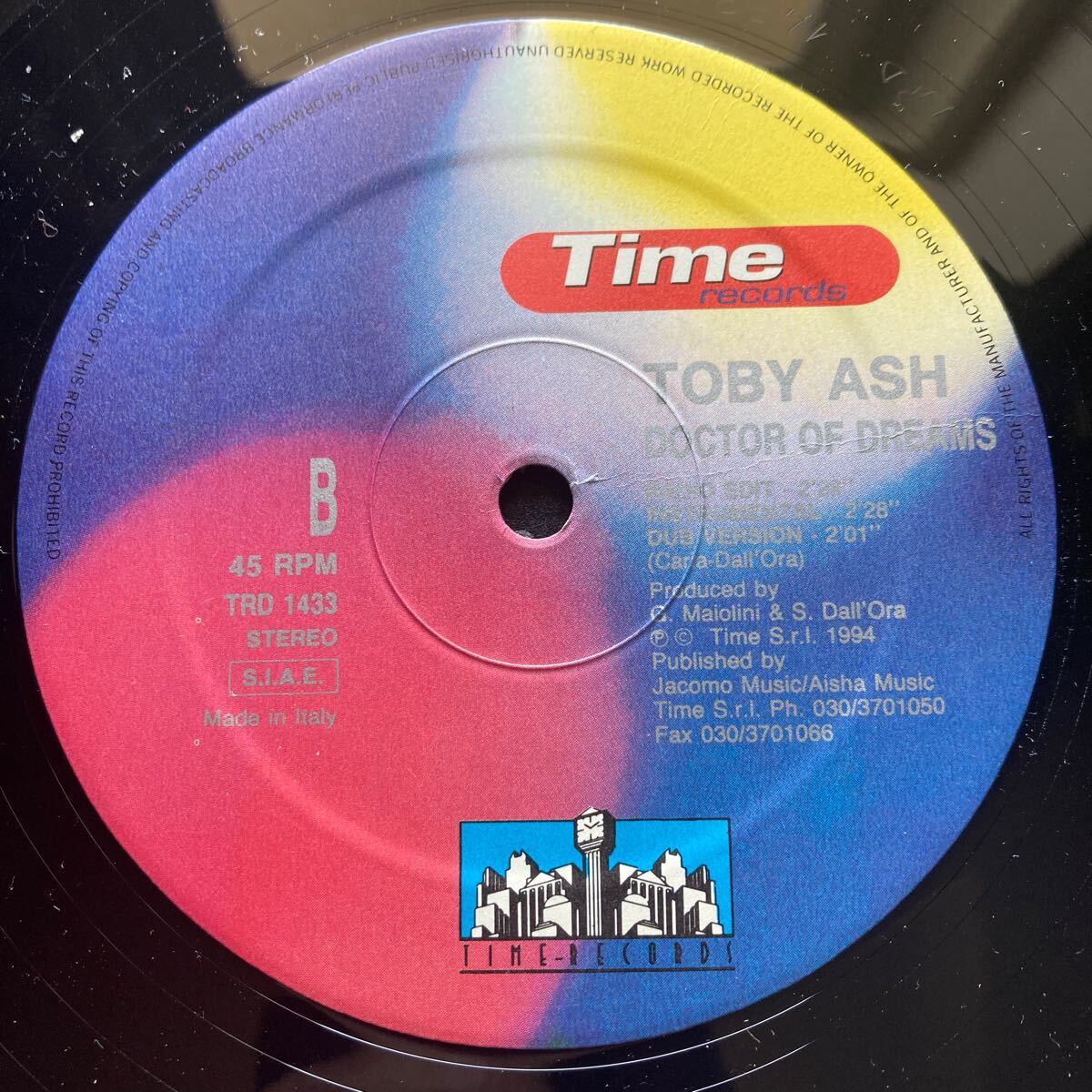 12inch TOBY ASH / DOCTOR OF DREAMS_画像8