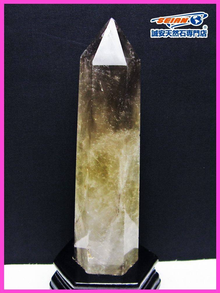 誠安◆シトリン水晶六角柱[T719-3970]の画像1