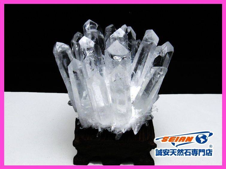 誠安◆クリスタル水晶クラスター[T802-5246]_画像1