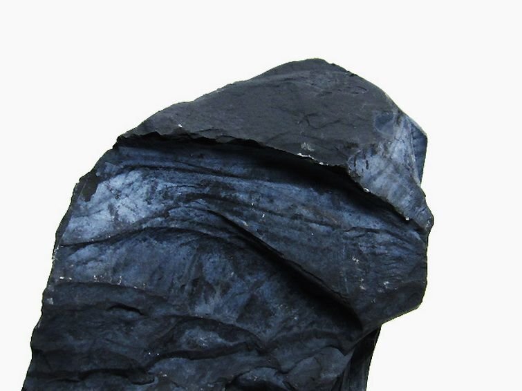 誠安◆超レア最高級天然北海道上ノ国町産 ブラックシリカ原石[T694-4364]の画像3