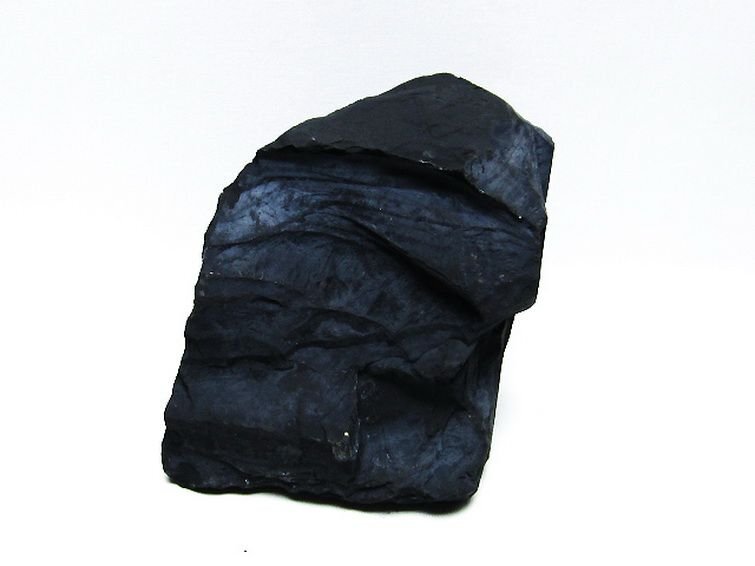 誠安◆超レア最高級天然北海道上ノ国町産 ブラックシリカ原石[T694-4364]の画像1