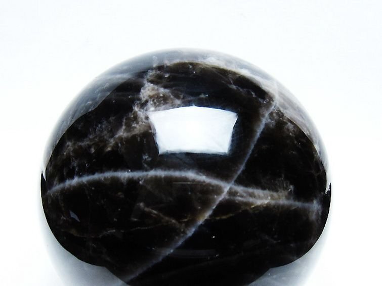誠安◆1.7Kgモリオン 純天然 黒水晶 丸玉 104mm [T572-9925]の画像2