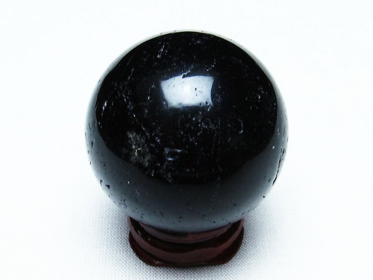 誠安◆超レア極品天然AAAモリオン 純天然 黒水晶 原石 40mm [T220-8471]の画像3