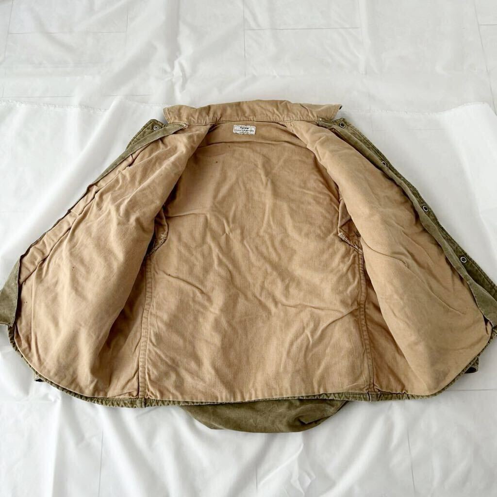 袋付き 50s Hulme ダック ハンティングジャケット （ ビンテージ 50年代 カバーオール マッキーノ 40s 30s ハンター シューティング 60sの画像5