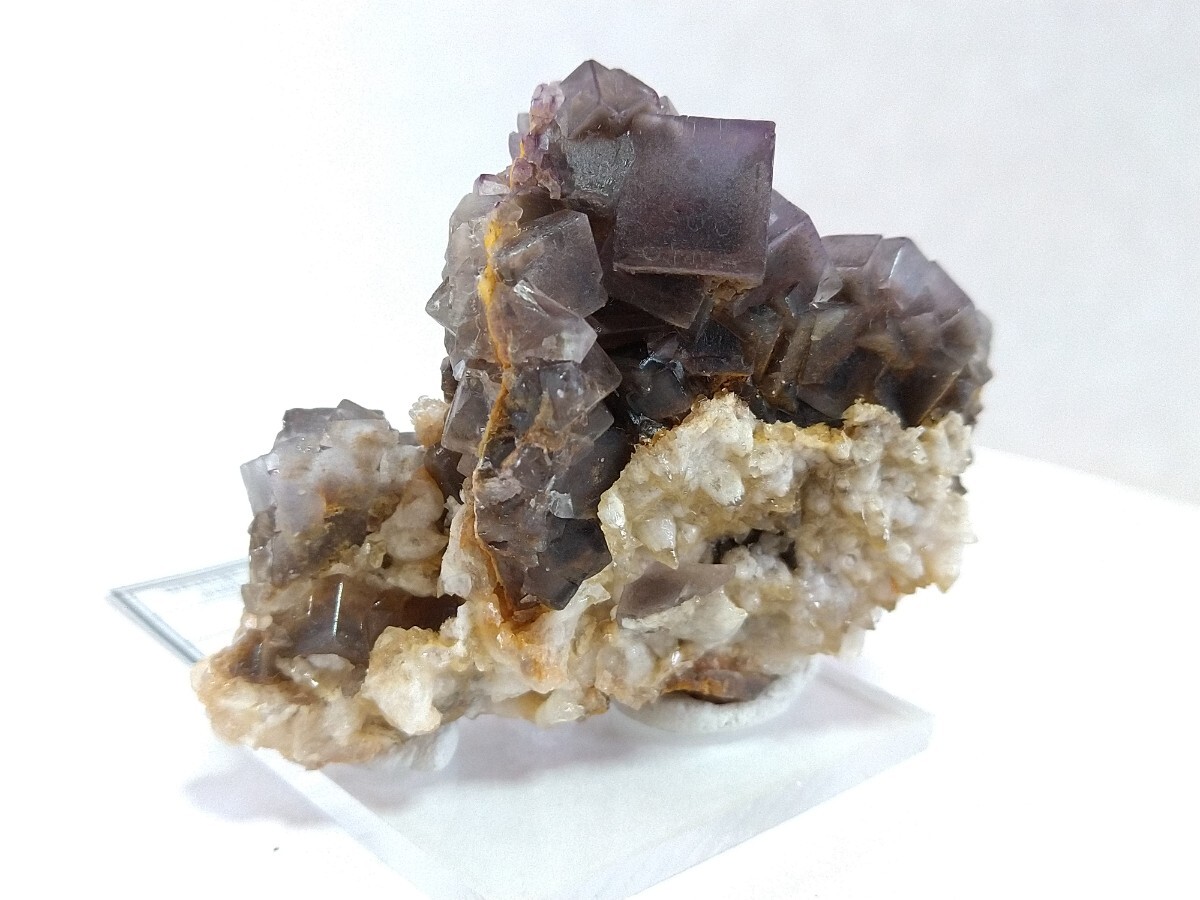 鉱物標本 フローライト カルサイト 共生標本 蛍石 方解石 パキスタン産の画像8