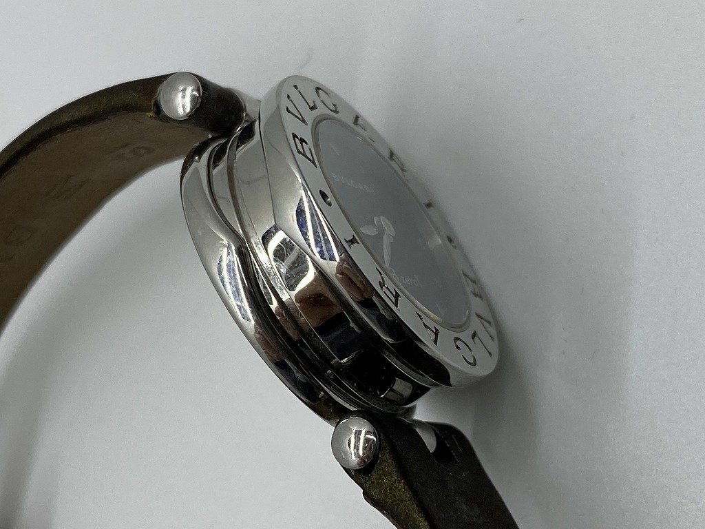 ■大人気【BVLGARI ブルガリ B.zero 1 ビーゼロワン シルバー BZ22S ブラック文字盤 レディース クオーツ 腕時計 スイス 純正バックル】SH-の画像2