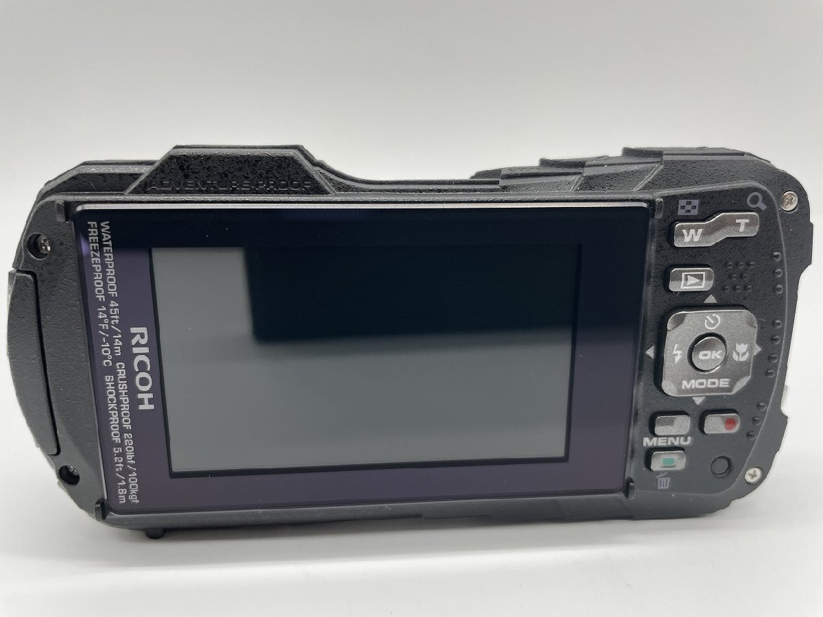 ∞.綺麗【リコー RICOH WG-80 本格防水デジタルカメラ 1.6m耐衝撃 防塵 -10℃耐寒 ブラック 通電確認済 BLACK】OK17015_画像4