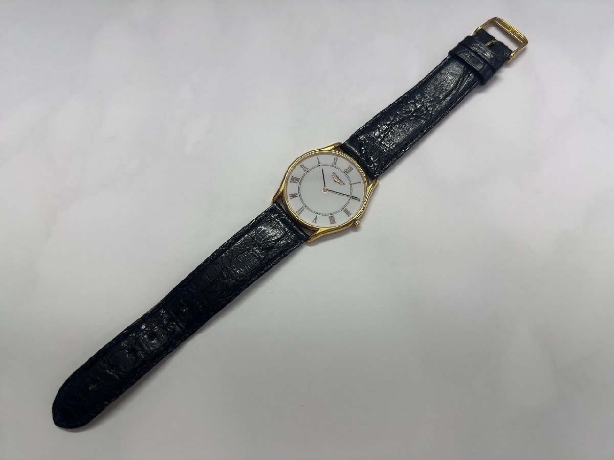 ♪希少品【ロンジン LONGINES L4 617 2 腕時計 クオーツ 白文字盤 メンズウォッチ 付属品充実】OK17227_画像3