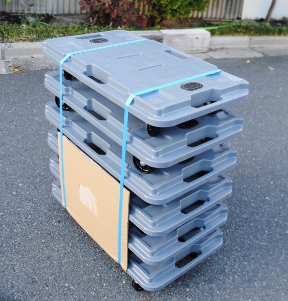 * unused goods beautiful [ river ./ KAWAJUN Uni Carrier 6840 G75 6 pcs. set flat cart business use ] Uni carrier withstand load 130kg 68×40cm stock goods P04235