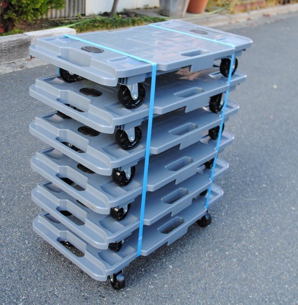 * unused goods beautiful [ river ./ KAWAJUN Uni Carrier 6840 G75 6 pcs. set flat cart business use ] Uni carrier withstand load 130kg 68×40cm stock goods P04235