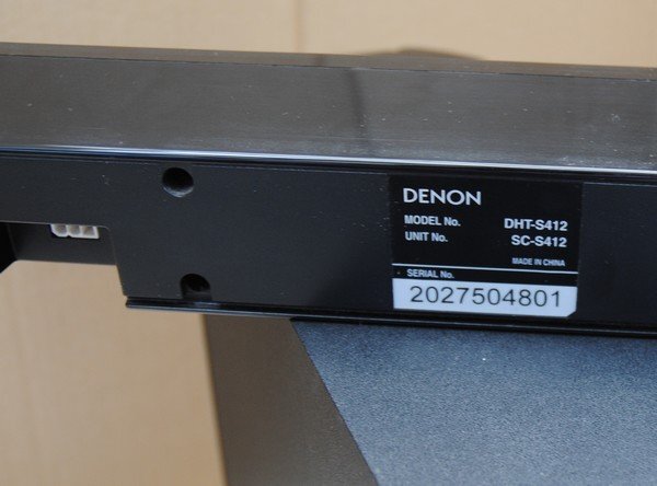 ☆【 デノン / DENON 5.1chホームシアタースピーカー DHT-S412 】サウンドバータイプ P04270_画像7