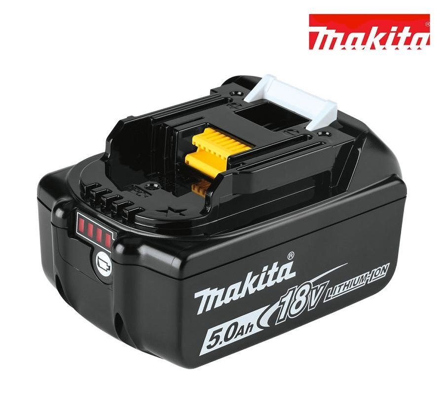 ＄未使用【 Makita マキタ 純正 18V 5.0Ah バッテリー BL1850B 箱入り 残容量表示 自己故障診断機能 電動工具 】KH11741の画像1