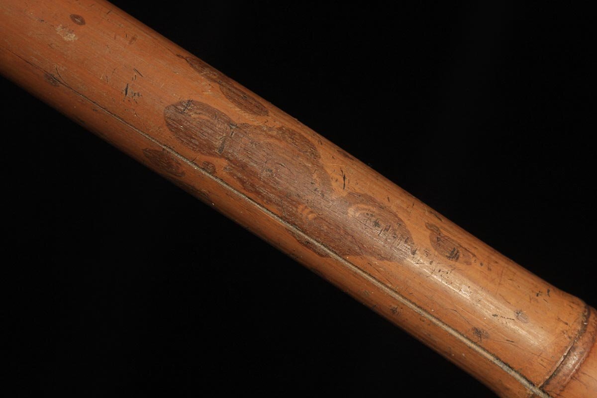 DS556 時代 斑竹杖・湘妃竹拐杖 全長93.5cm 重293g・仙人杖・湘妃竹手杖・斑竹ステッキの画像8