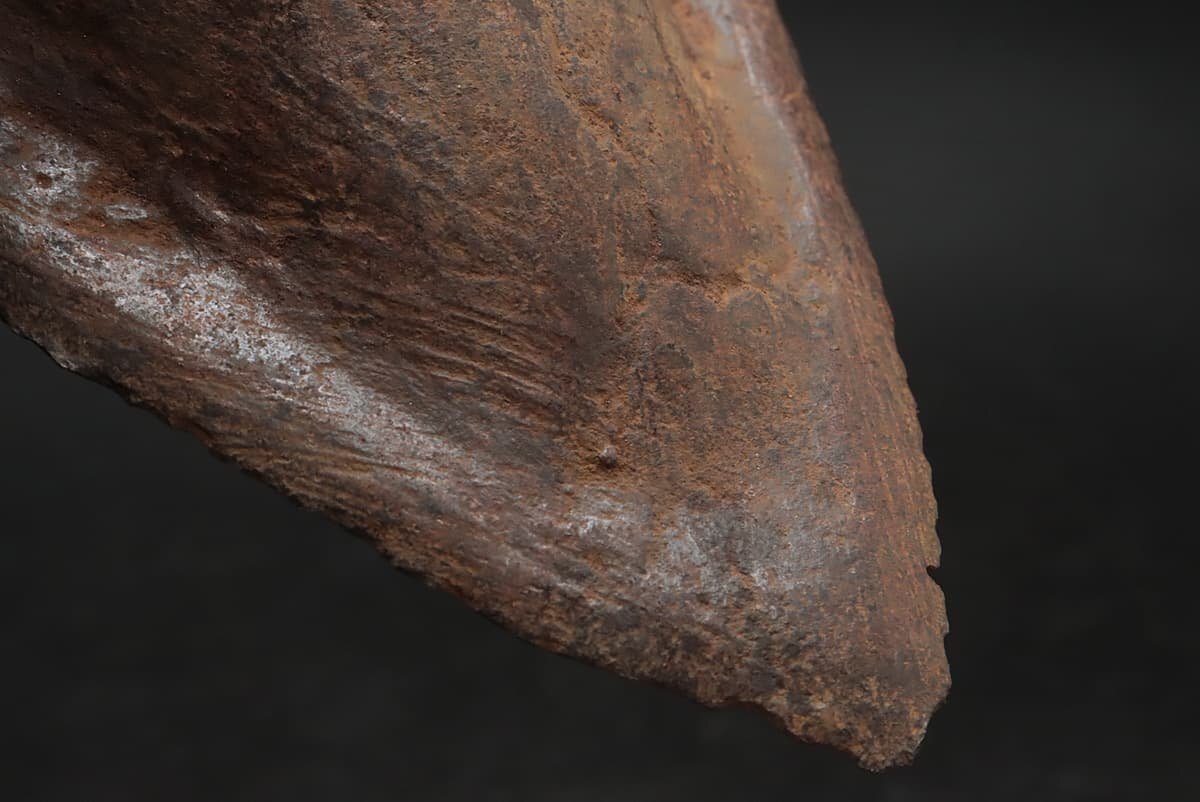 JK664 時代金工 鉄製 鏃形 掛花入 縦14cm 重560g・鉄オブジェ・アイアンオブジェ