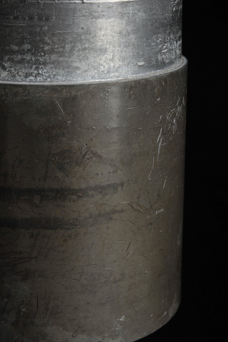 EM563 時代 古錫茶筒 高11.5cm 重1.6kg・錫茶壺・錫茶叶罐・茶叶筒 煎茶道具_商品詳細もご覧ください
