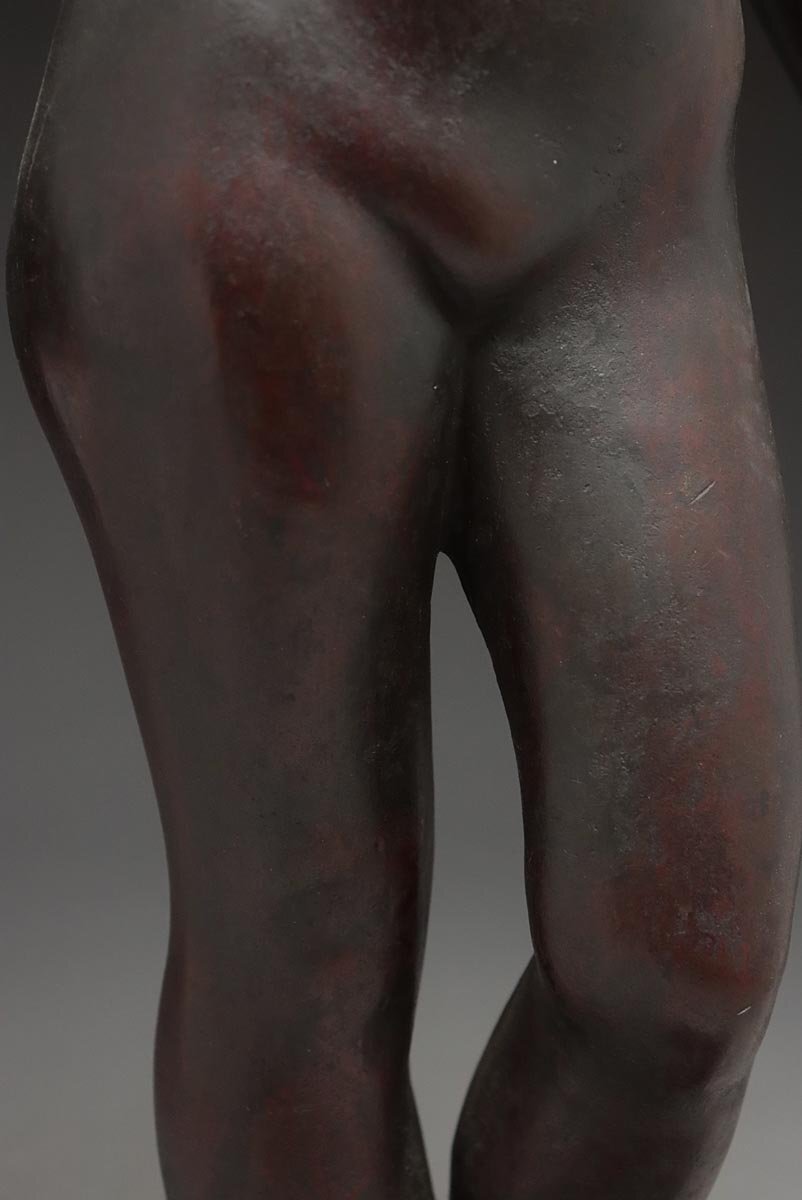 ER795 【彫刻家 中川清作】ブロンズ「裸婦像」置物 高48cm 重5.3kg・「裸体・ヌード・女性」の画像7