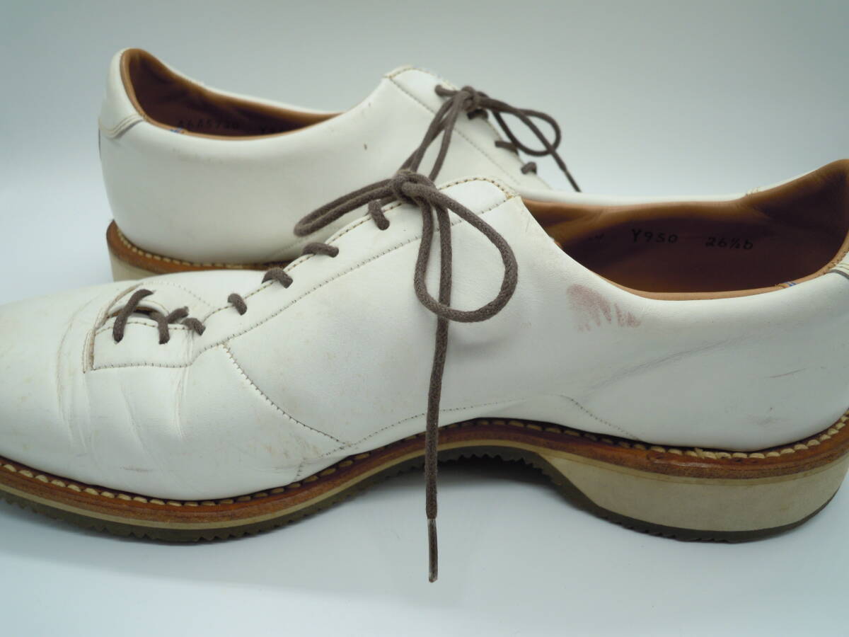 リーガル REGAL 紐革靴 ホワイト 26.5cm b メンズの画像7