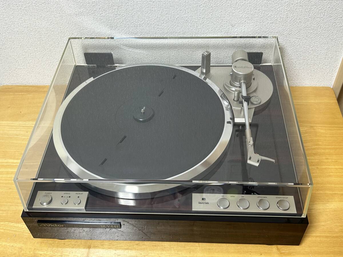 整備済 動作良好★Victor QL-Y44F★ビクター クオーツロック フルオート レコードプレーヤーの画像1