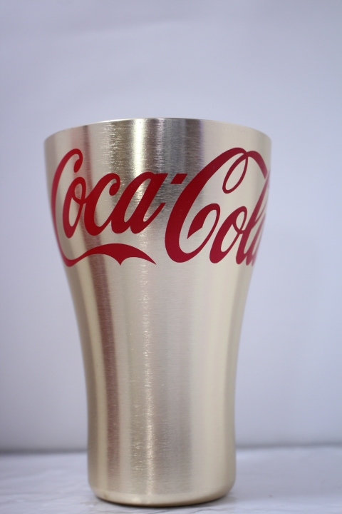 【コカ・コーラ】 アルミタンブラー  ●非売品 FIFAワールドカップ トロフィータンブラー 約350ｍｌ（満水時）の画像2