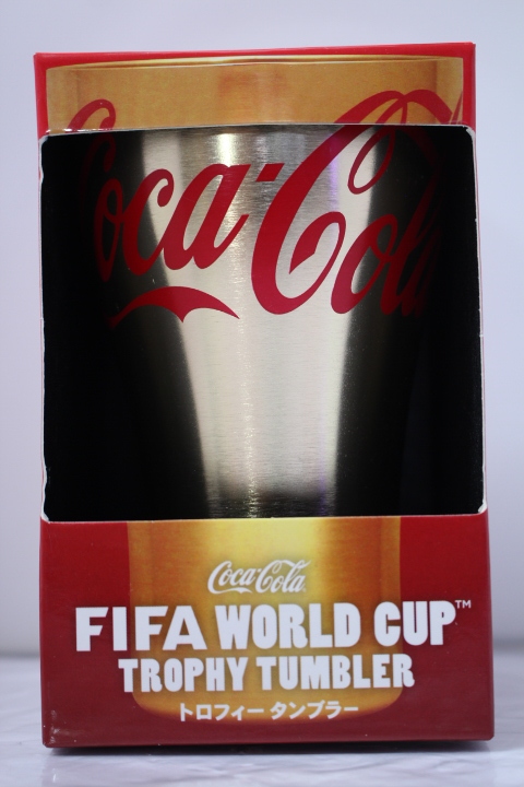 【コカ・コーラ】 アルミタンブラー  ●非売品 FIFAワールドカップ トロフィータンブラー 約350ｍｌ（満水時）の画像8