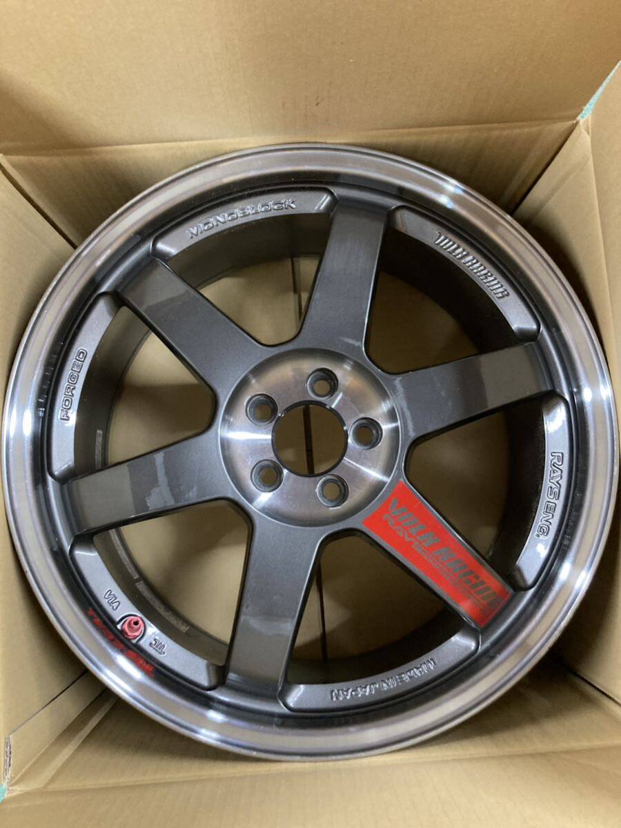 レイズRAYS TE37 SL 18×8.5J +45 100/5H ハブ径65 美品 86 BRZ インプレッサ GDB の画像4