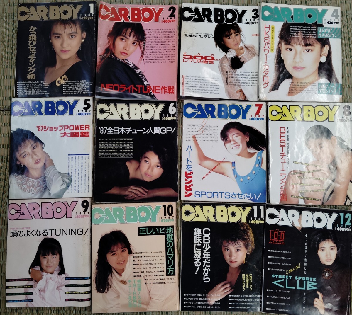 ■状態良好 CAR BOY カーボーイ 1987年 1〜12月号 12冊揃セット 昭和62年 ポルシェ、BMW…ヨーロピアンチューン同盟 自動車雑誌■の画像1