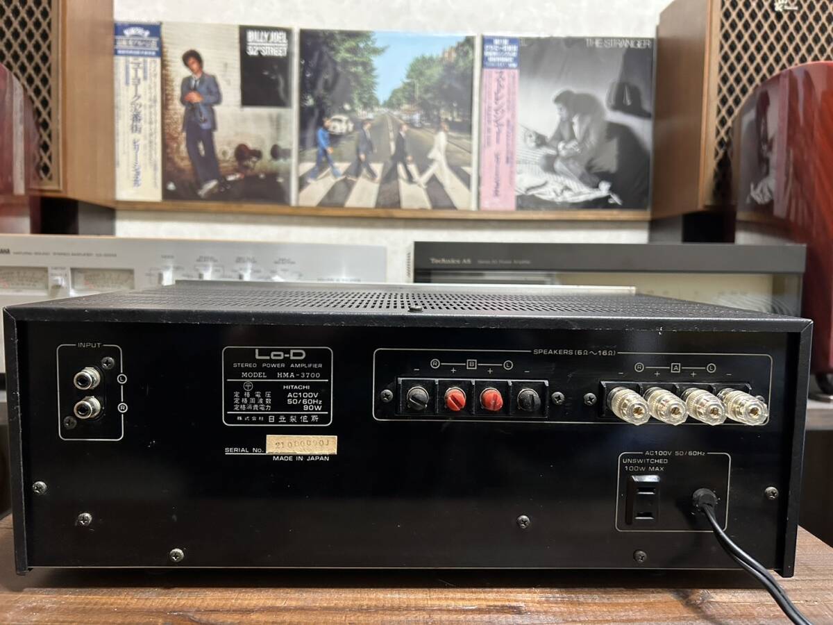 【完動品 整備品】日立HITACHI Lo-D HMA-3700 パワーアンプ 【動作良好 メーターランプLED化】_画像4