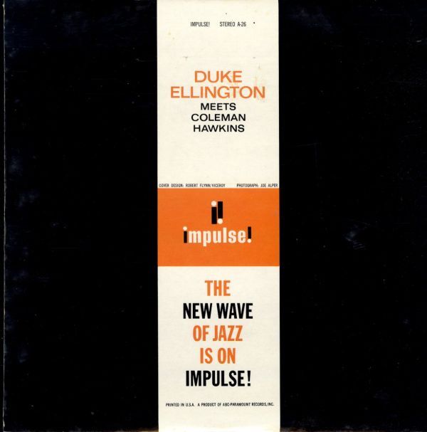 USプレスLP！赤黒ラベル VAN GELDER刻印 Duke Ellington Meets Coleman Hawkins / S.T.【Impulse! / AS-26】デューク・エリントン ジャズ