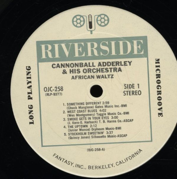 86年米OJCリイシューLP！Cannonball Adderley And His Orchestra / African Waltz 1961年作 Riverside OJC-258 Ray Barretto Wynton Kellyの画像2