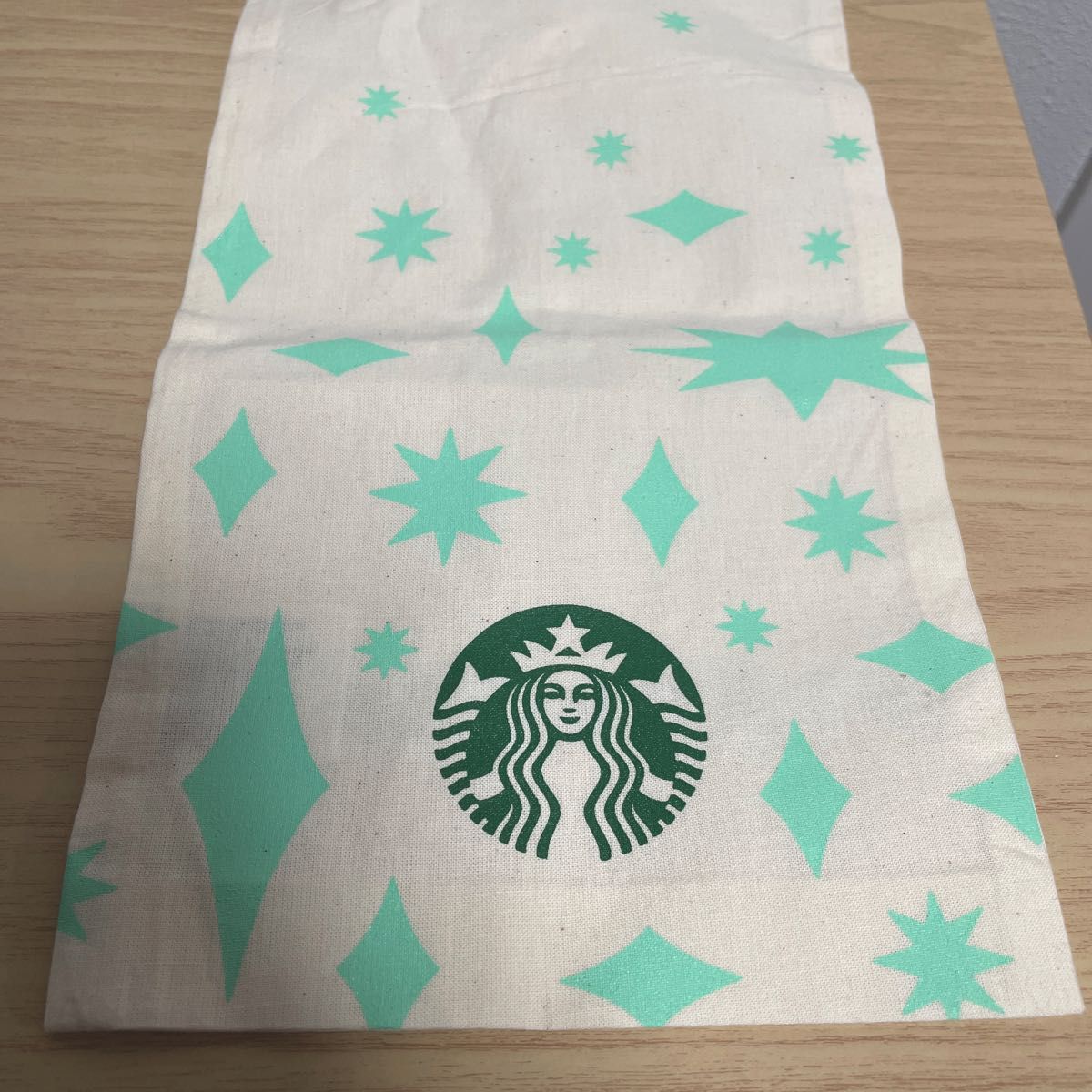 Starbucks  スターバックス  ラッピング  巾着袋  模様付き