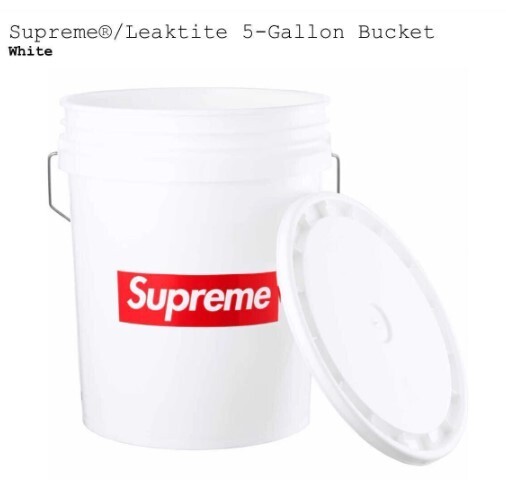 Supreme Leaktite 5-Gallon Bucket シュプリーム リークタイト 5ガロン バケット バケツ 新品未使用の画像1