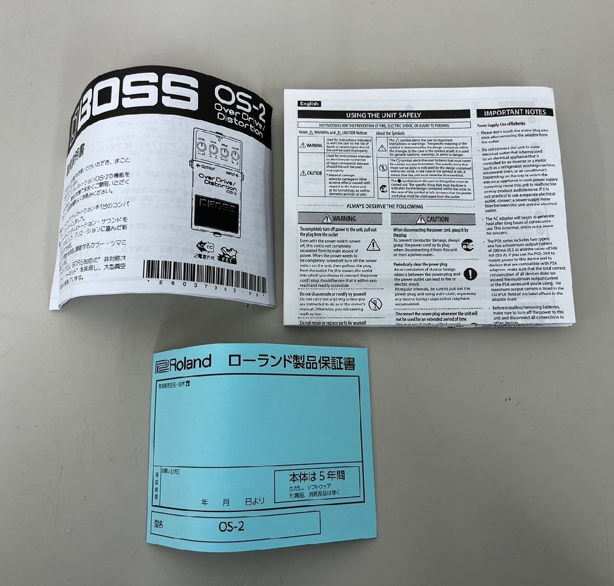 □s280 ジャンク★BOSS ボス Over Drive/Distortion OS-2 エフェクターの画像9