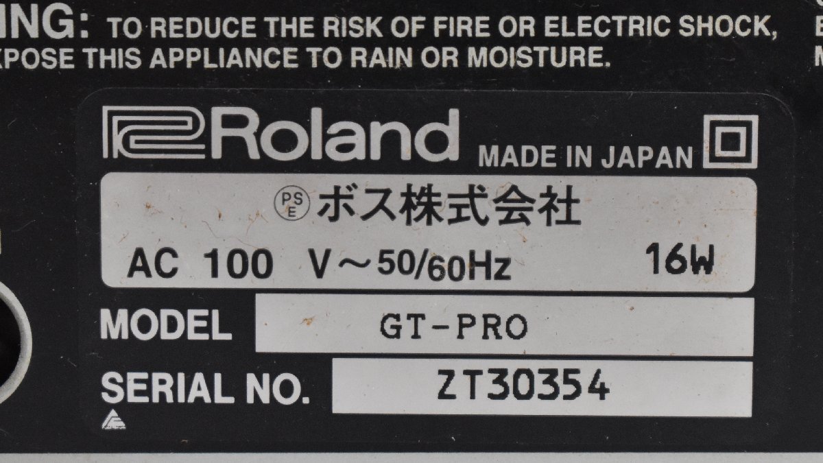 Σ2041 ジャンク Roland GT-PRO ローランド マルチエフェクター_画像7