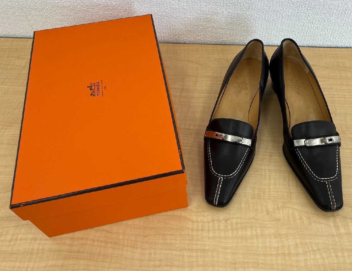 □s287　中古★HERMES　エルメス　ケリー　パンプス　 レディース_画像1