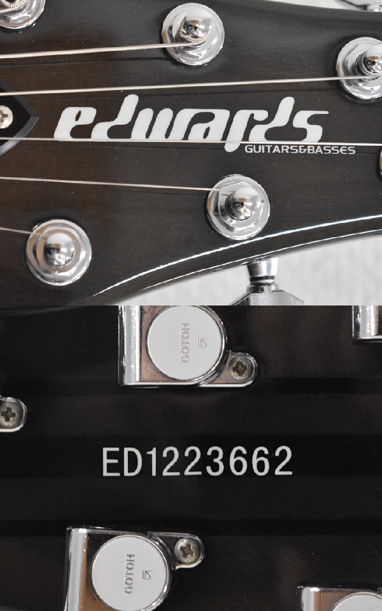 Σ2077 中古 EDWARDS エドワーズ エレキギター フォレスト ＃ED1223662 Seymour Duncan ピックアップ搭載の画像7