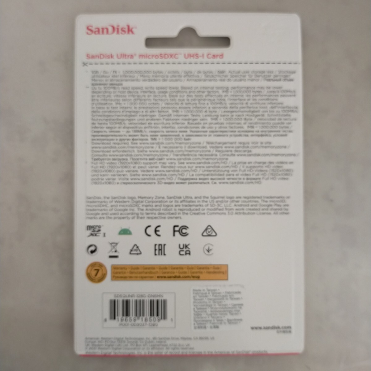 2 sheets SanDisk SanDisk microSD card 128GB micro SD SanDisk