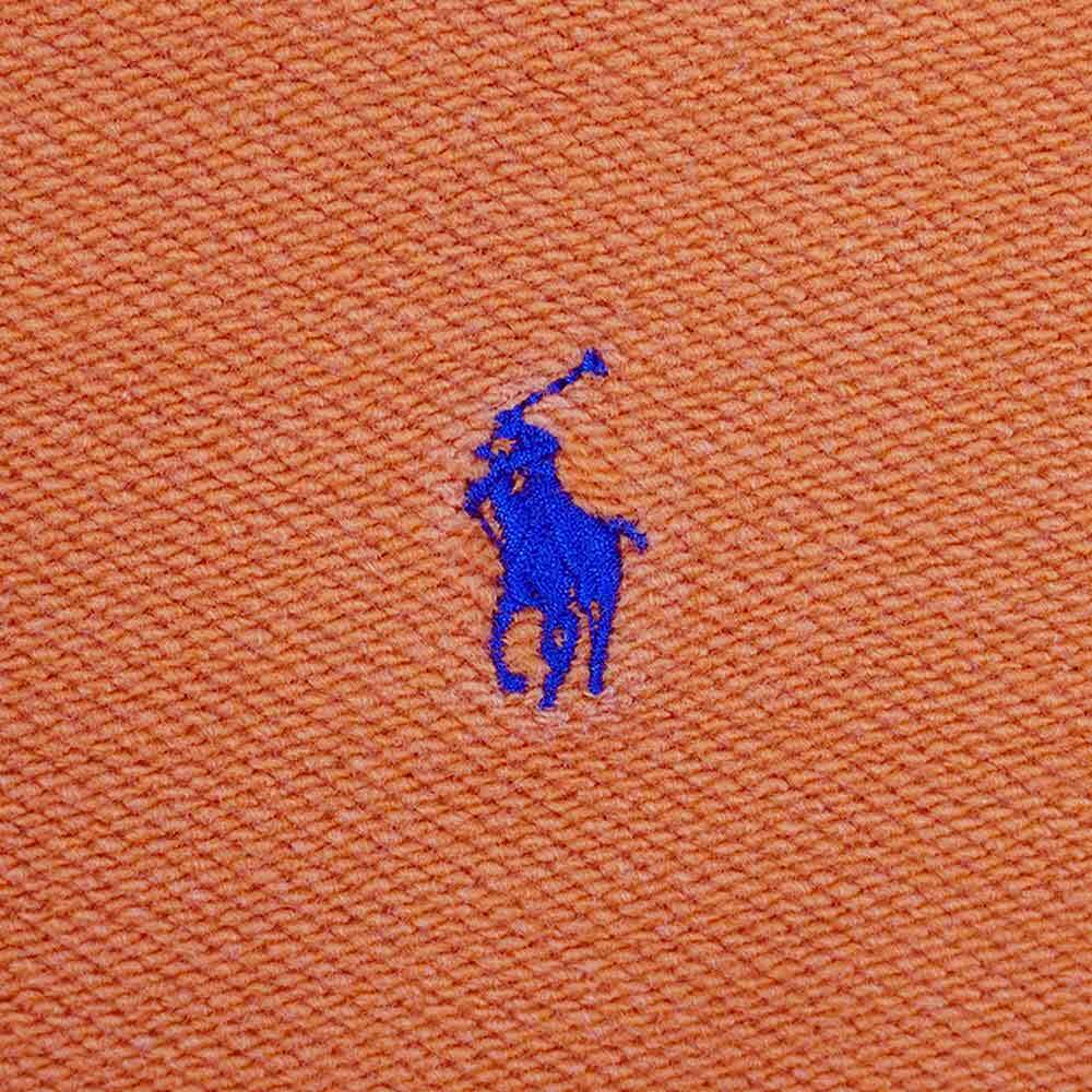 ポロラルフローレン POLO RALPH LAUREN 90s 00s 半袖 スウェット インサイドアウト 珍品 古着 トレーナー (-1678) オレンジ XXL_画像3