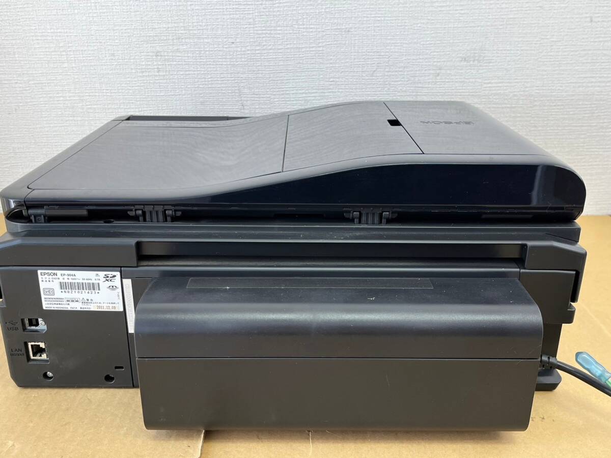 mi7566140/通電確認済 EPSON エプソン インクジェット複合機 EP-904A インクジェットプリンター 2011年製 カラリオ_画像7