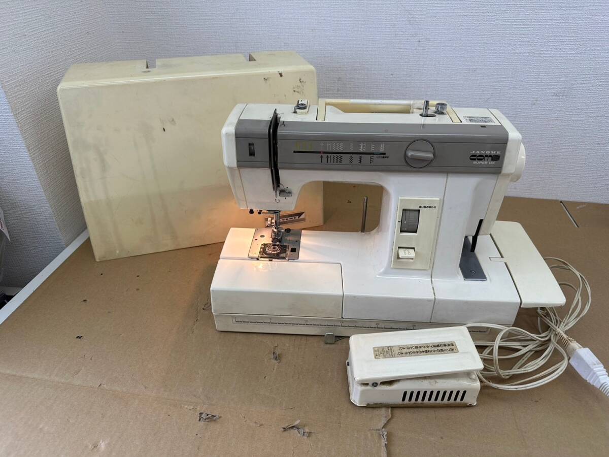 sk1557120/動品 JANOME ジャノメミシン MODEL2100 COMBI SUPER DX 裁縫 手工芸 ハンドクラフト 足踏みミシン 手芸の画像1