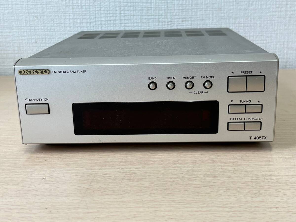 ay8874080/ONKYO オンキョー株式会社 FMステレオ AMチューナー T-405TX の画像2